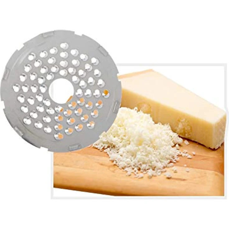 Westmark Kräuter-Schneider-Parmesan-Käsereibe, Mit austauschbaren, scharfen Einlege-Schneidscheiben, Kunststoff-Rostfreier Edelstahl, Weiß-Grün, 11602260 – Bild 7