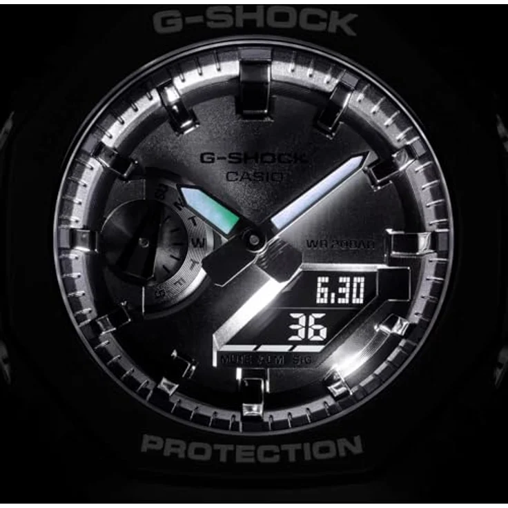 Casio G-Shock Herrenuhr Eiche - Silbernes Zifferblatt (Ø 45 mm) – Bild 4
