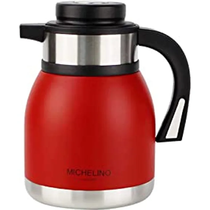 Michelino 1,2 Liter Thermoskanne Nora (Rot) - Preisvergleich