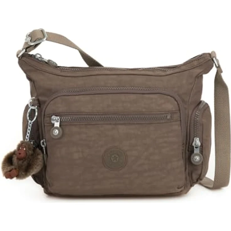 KIPLING Umhängetasche Basic Eyes Wide Open, True Beige, mit verstellbarem Schulterriemen und vielen Fächern – Bild 1