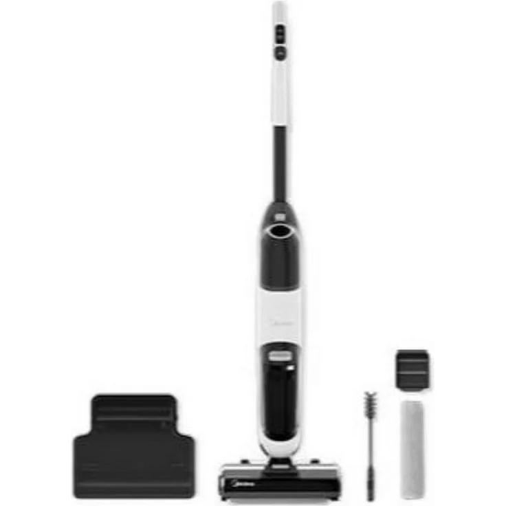 Midea Akku-Stielstaubsauger X6 Akkusauger, Nass & Trocken, kabellos, hohe Saugleistung, Weiß/Schwarz