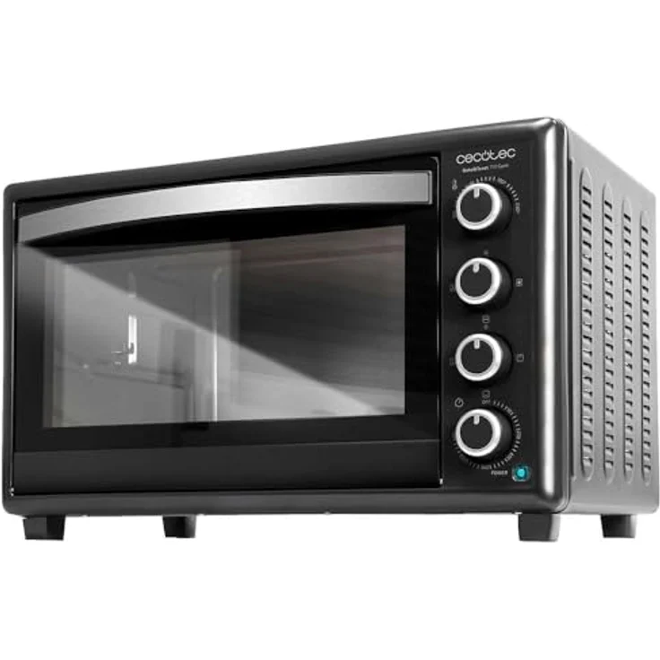 Cecotec Tischofen Bake&Toast 4600 Black Gyro, 46 L, 2000 W, 12 Heizfunktionen, inkl. Drehspieß und Krümelschublade, schwarz – Bild 2
