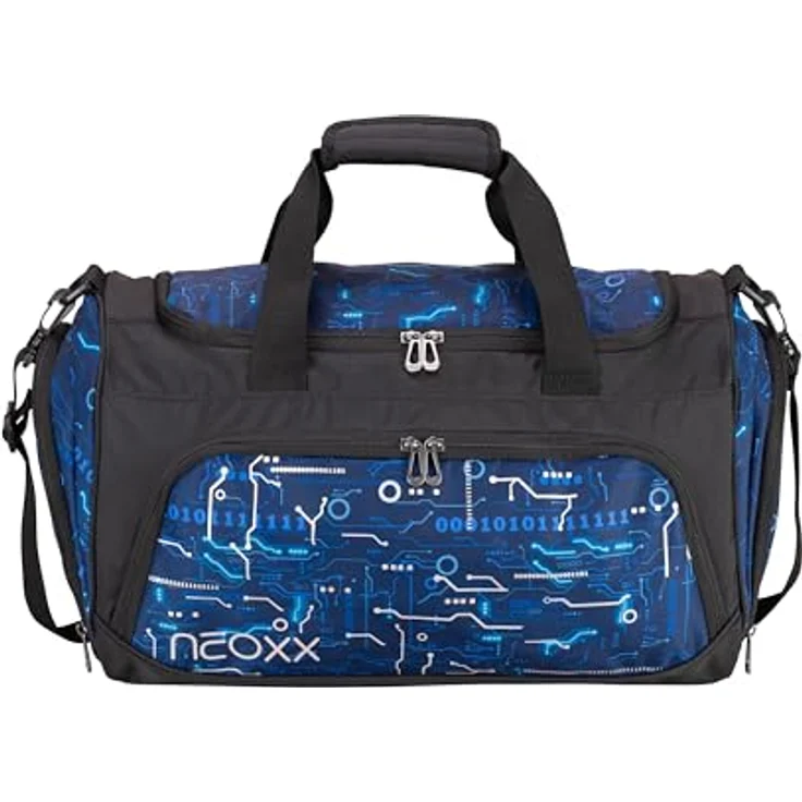 neoxx Sporttasche Move, Next Level, 25L, aus recyceltem Material mit Schuhfach, schwarz – Bild 1