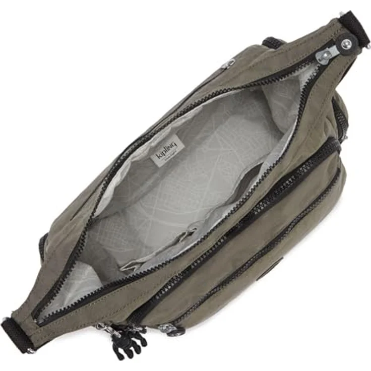 Kipling Basic Gabbie, Damen Umhängetasche mit viel Stauraum, 35,5 cm, Grün – Bild 4
