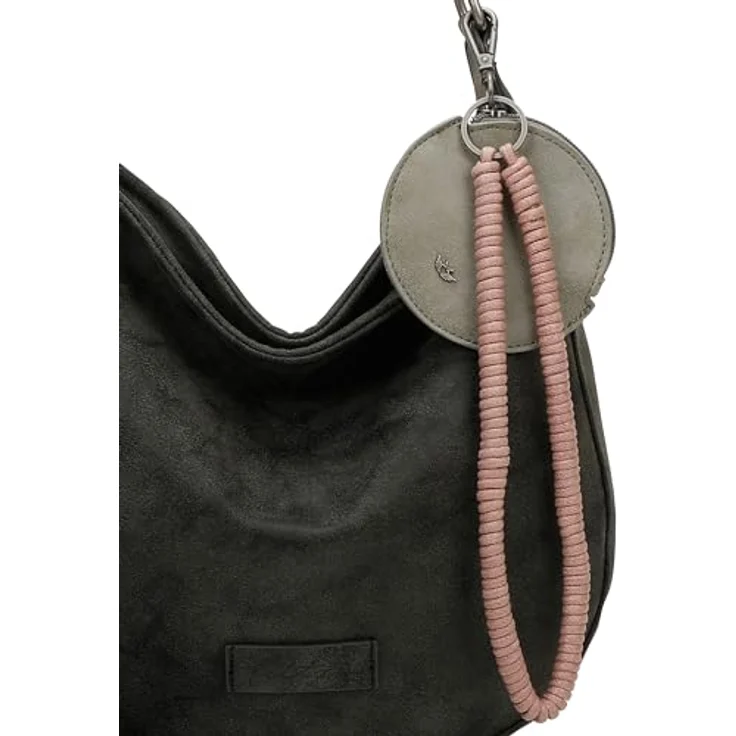 Fritzi aus Preußen Fritzi Hobo Schultertasche, geräumige 33 cm Handtasche mit Reißverschluss- und Handyfach, Schwarz – Bild 7