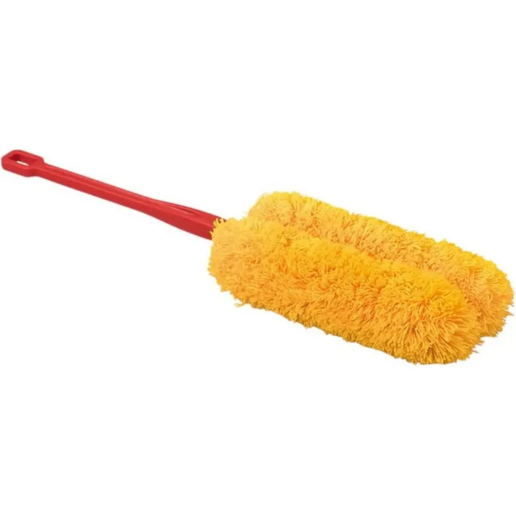Nölle Staubwedel Nölle Profi Brush Gabelmop roter Stil, langstielig, Baumwolle/Acryl, 53 cm Länge, für Heizkörper, Jalousien und Möbel geeignet