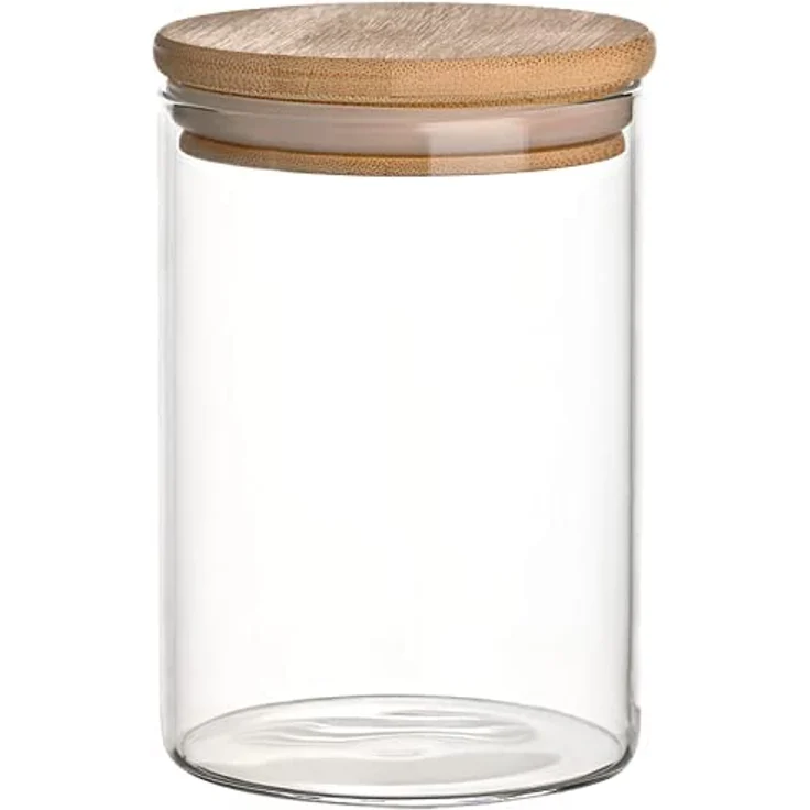 gouveo 6er Set Vorratsdose 500 ml rund aus Borosilikatglas mit Deckel - Robustes Vorratsglas, in verschiedenen Größen erhältlich – Bild 6