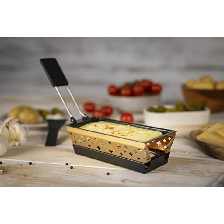 Kuhn Rikon 32169 Candle Light Mini Schweizerkreuz Raclette Set, gold – Bild 9