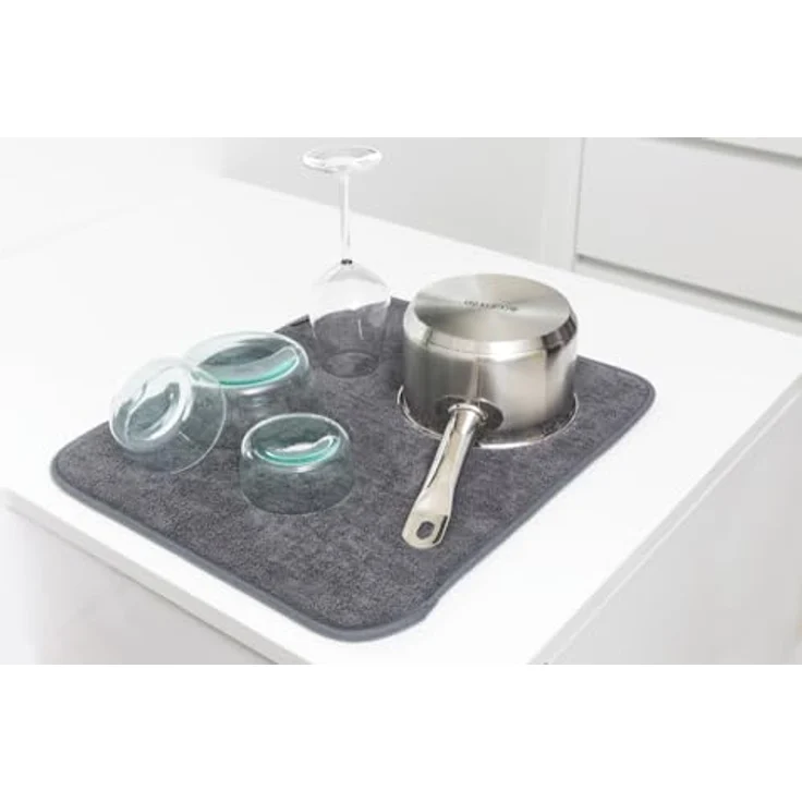 Brabantia Mikrofaser Trockenmatte, Dark Grey, 47 x 40 x 1 cm – Bild 2