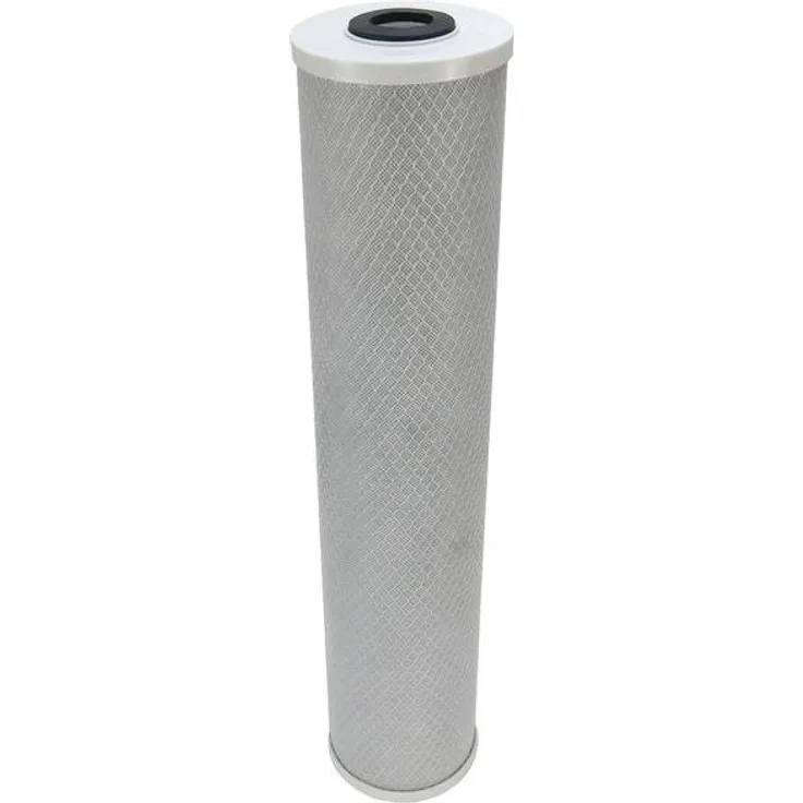 Trinkwasserladen Aktivkohleblock 20" Big Blue Wasserfilter, gesinterter Aktivkohleblock mit 5 µm Filterfeinheit, ideal zur Trinkwasseraufbereitung