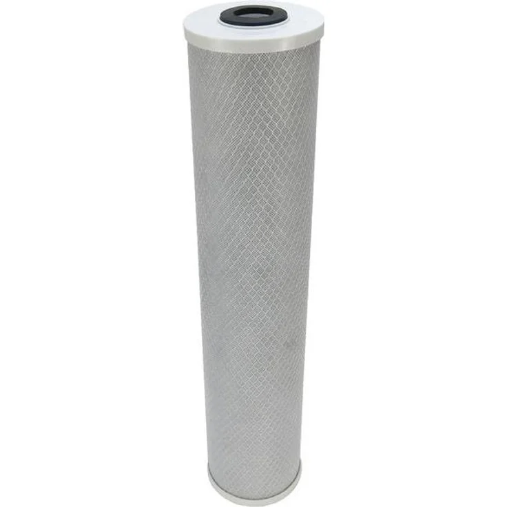 Trinkwasserladen Aktivkohleblock 20" Big Blue Wasserfilter, gesinterter Aktivkohleblock mit 5 µm Filterfeinheit, ideal zur Trinkwasseraufbereitung