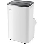 AEG Comfort 6000 AXP26U559HW, mobiles Klimagerät mit Kühlen/Heizen/Ventilator/Entfeuchtungsfunktion, 30-40 m², LED Display, Touch-Bedienung, App-Steuerung, weiß/schwarz