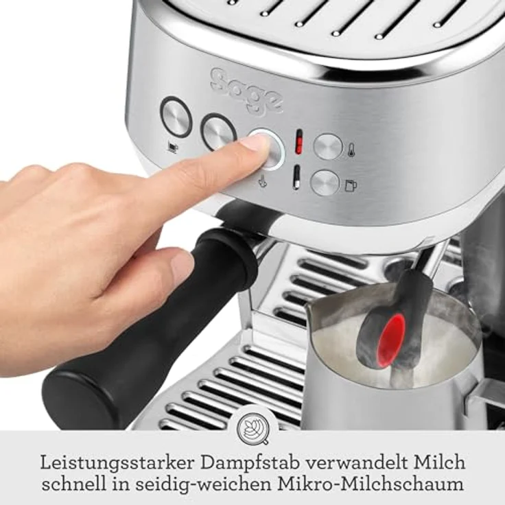 Sage SES500 the Bambino Plus Siebträgermaschine, Trüffelschwarz – Bild 6