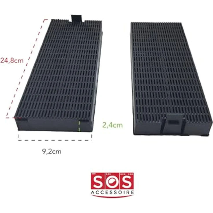 Rosieres 2 Stück Kohlefilter fch260 für Dunstabzugshaube RHV93/1IN, passgenaues Zubehör – Bild 2