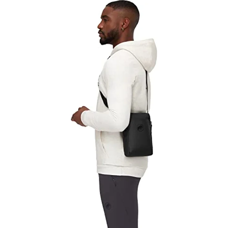 Mammut Seon Pouch, Schultertasche aus wasserabweisendem Material mit großem Hauptfach, schwarz – Bild 3