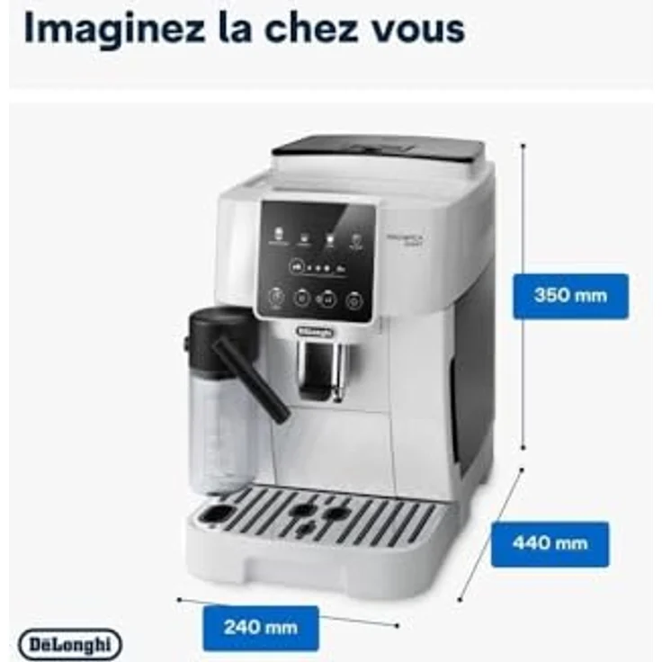 De'Longhi Kaffeevollautomat Magnifica Start ECAM 220.61.W weiß, One-Touch-Lösung mit benutzerfreundlichem Bedienfeld – Bild 6