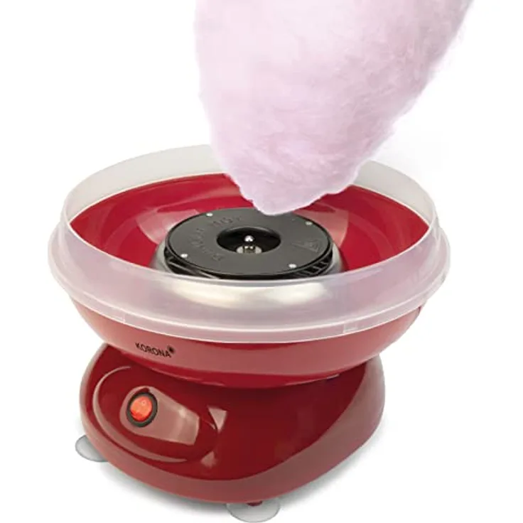 Zuckerwattemaschine | 500 Watt | für selbst gemachte Zuckerwatte | inkl. Messlöffel und Stäbchen