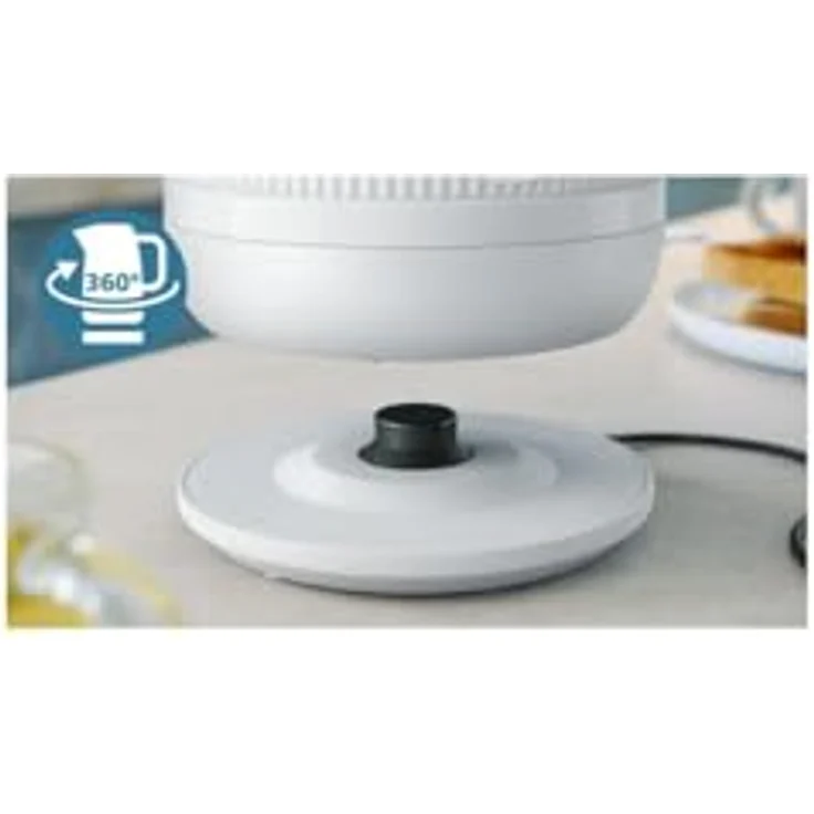 Philips 3000 Series Wasserkocher, 1,7 l, 2200 W, Weiß, Kunststoff, Drahtlos, Überhitzungsschutz – Bild 5