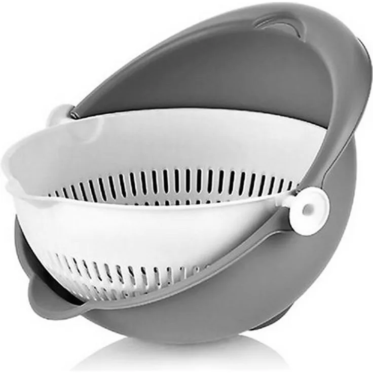 hobby life Küchensieb mit schwenkbarer Schüssel, Ø 25 cm, robuster Kunststoff, ideal zum Waschen und Abtropfen