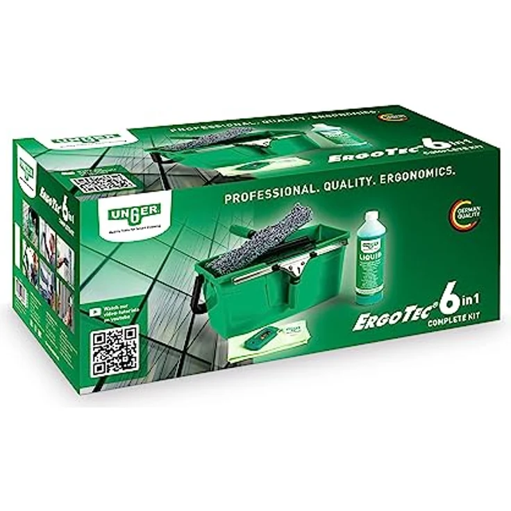 Unger Fenster Reinigungs-Kit Fensterwischer, Mikrofaser-Bezug, Eimer + Zubehör – Bild 17