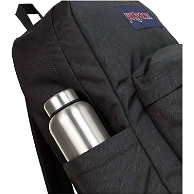 Jansport SuperBreak Plus, Freizeitrucksack mit Laptop-Innenfach und Trinkflaschentasche, schlichter Look – Bild 4