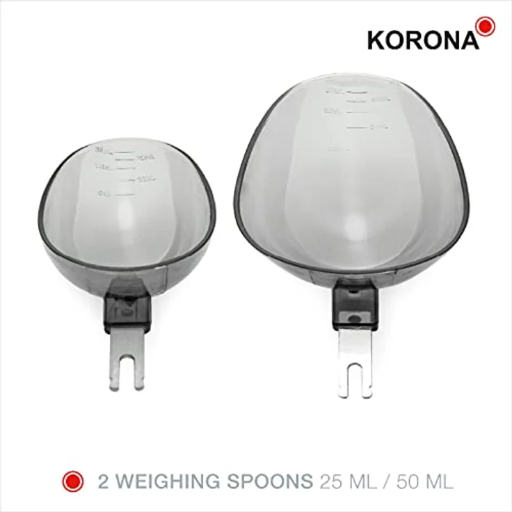 Korona Eva 79500 Löffelwaage, Haushaltswaage, präzise Wiegelöffel, 500 g, Edelstahl, digital, LCD Display, silber – Bild 5