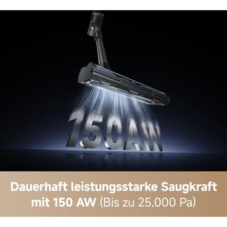 MOVA S2 Stielsauger, Akkubetrieb mit 460 Watt, 25.000 Pa Saugkraft, 60 Minuten Akkulaufzeit, 5-stufiges Filtersystem und integriertes LED-Display – Bild 3