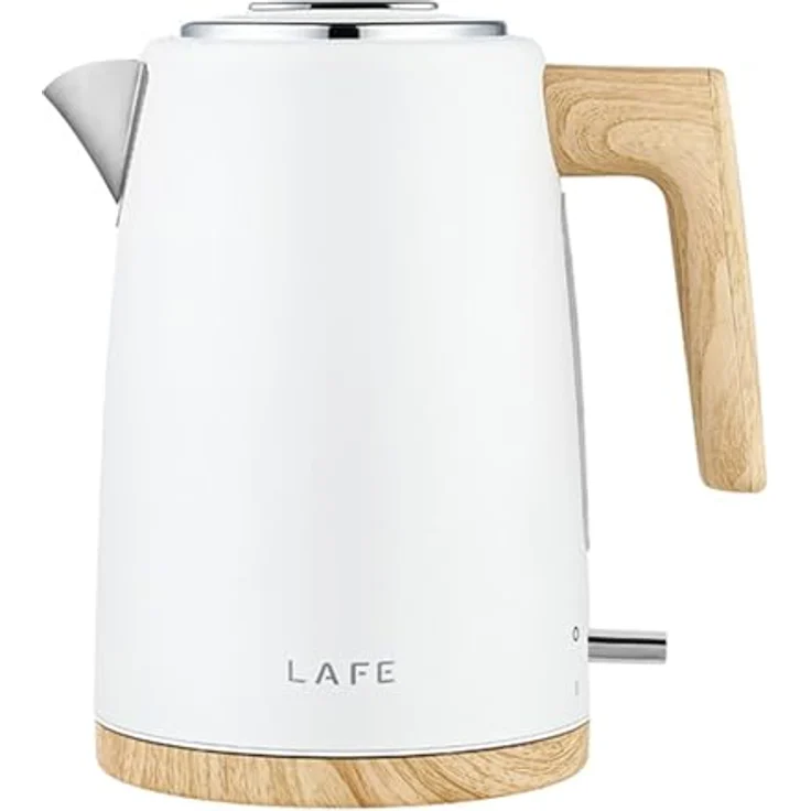 Lafe Scandi Elektrischer Wasserkocher, 2200 W, 1,7 l, Weiß, mit Kalkfilter, STRIX-Anschluss, automatische Abschaltung, Überhitzungsschutz, nordisches Design, BPA-frei – Bild 2