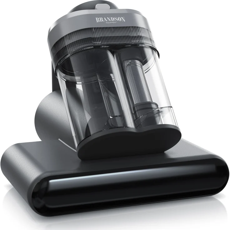 Brandson Milbensauger, Handstaubsauger 400W, UV-C, Hepa H11 Filter, Ultraschall, Bürstenwalze, Heißluft, Anionen, 13kPa, Anti-Milben, für Matratzen/Polster