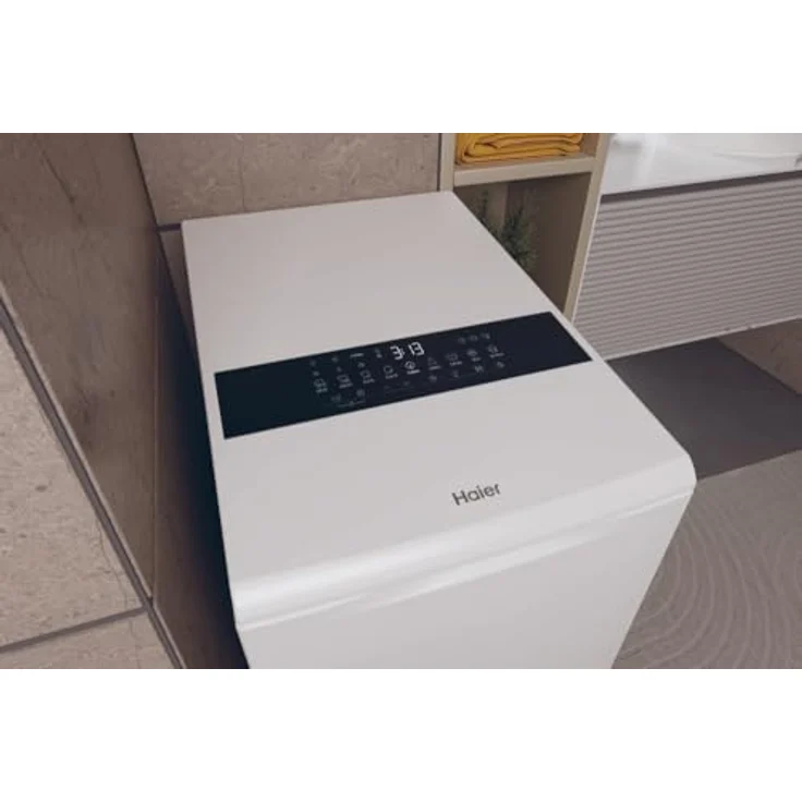 Haier HW90-BPD13386U-S Toplader Waschmaschine, 9 kg Fassungsvermögen, 1300 RPM, Weiß – Bild 8