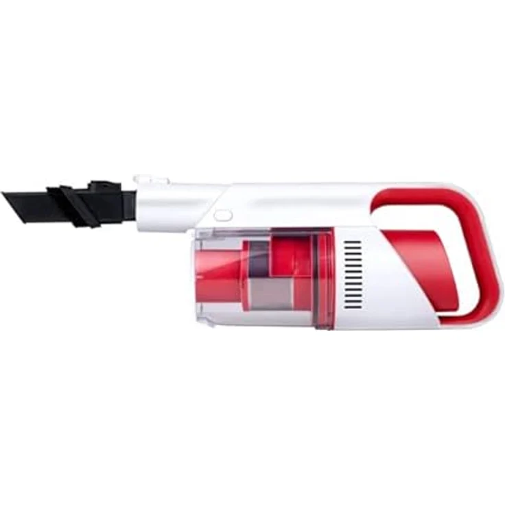 Dirt Devil 2-in-1 Akku Staubsauger - DD9002 - 150W - Hand- und Stielstaubsauger - Inklusive Kombibürste und Düse - Akkulaufzeit bis zu 30 minuten uten - 2 Einstellungen - Weiß/Rot – Bild 4