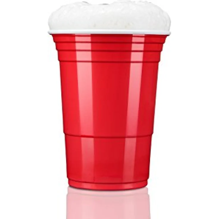 Rote Partybecher Trinkbecher Einwegbecher Plastikbecher Party Beer Pong Cups 100 Stück – Bild 5
