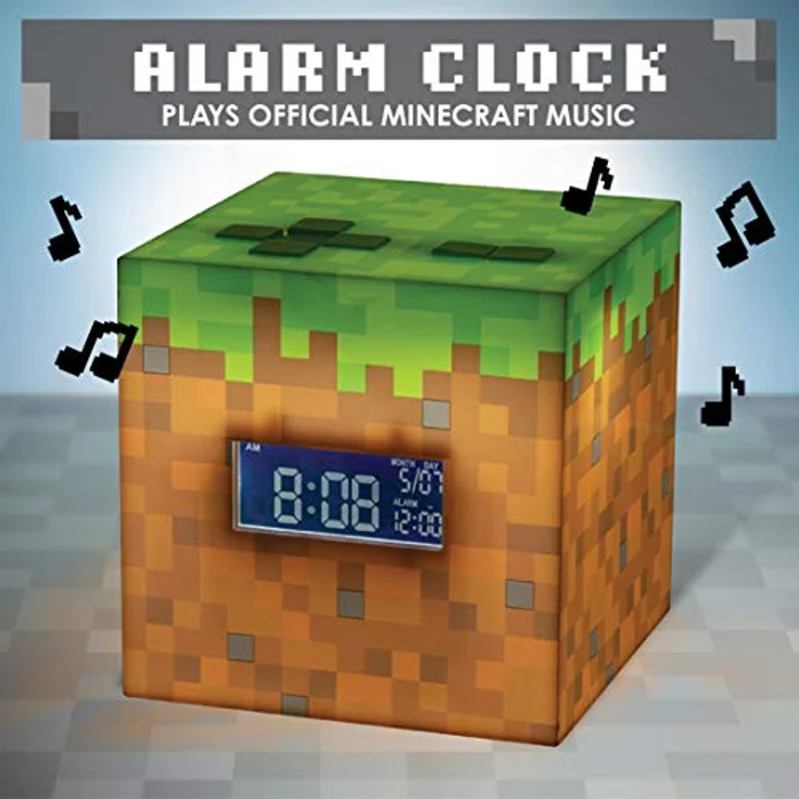 Paladone Minecraft Wecker mit Offizieller Sonnenaufgang Musik, 13 x 13 – Bild 3