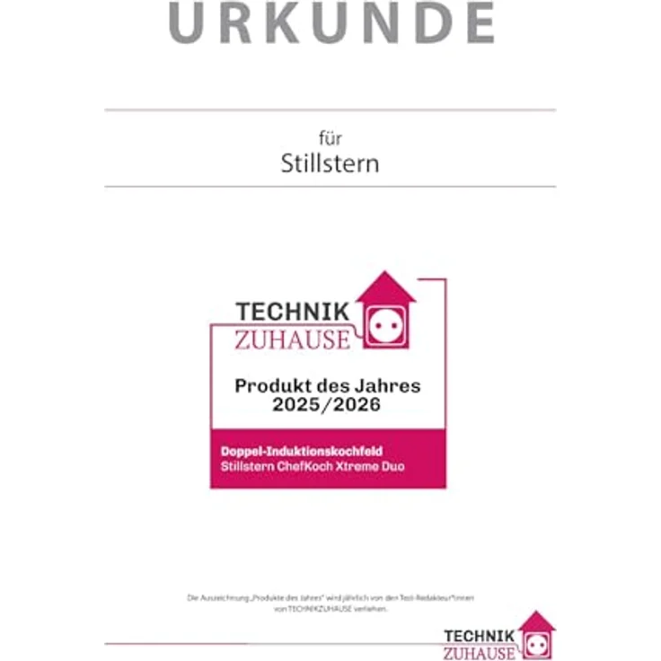 Stillstern Doppel-Induktionskochplatte ChefKoch Xtreme Duo 3600W, Glaskeramik, TurboBoost Technologie, 24h Timer – Bild 10