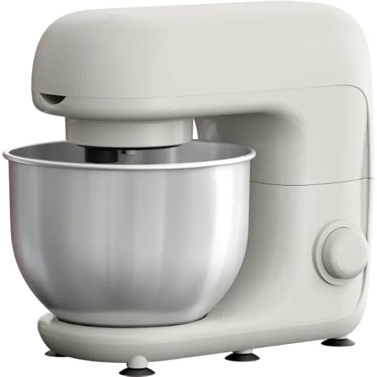 Tefal QB1601 Küchenmaschine 800W 4,8L Schüssel Schneebesen Rührbesen Knethaken, leistungsstarker 800-W-Motor, planetarisches Rührsystem – Bild 4