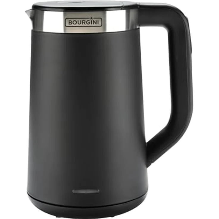Bourgini Elements, Digitaler Wasserkocher, 1,7 Liter, Schwarz, GRS-e recycelte Materialien, präzise Temperaturwahl, Warmhaltefunktion – Bild 1