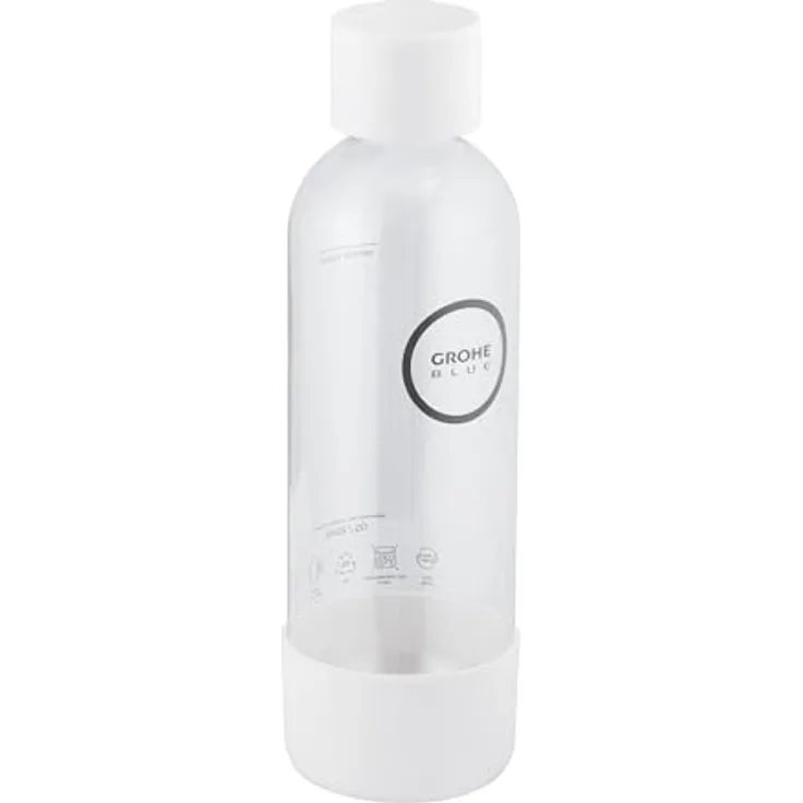 Grohe GROHE Blue Fizz - Wasserflasche (Fassungsvermögen: 850ml, Bajonettverschluss, weiß)