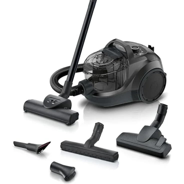 Bosch Staubsauger beutellos Serie 4 BGD21BA3T, HEPA Hygienefilter, Hartbodendüse, Turbodüse, schwarz – Bild 1
