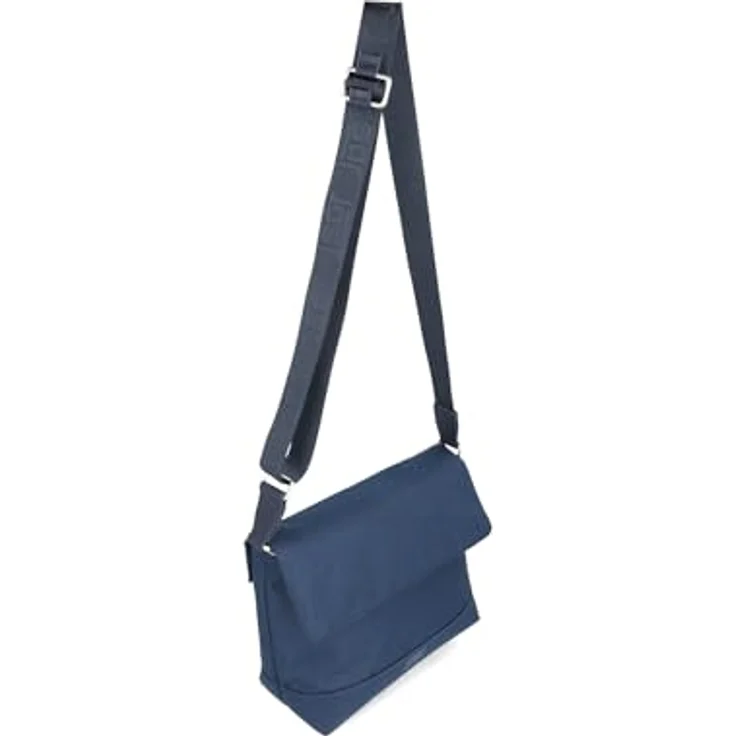 Jost Bodybag Bergen Shoulder Bag, Umhängetasche aus robustem Polyester, Schwarz, 27 x 12 x 23 cm – Bild 8