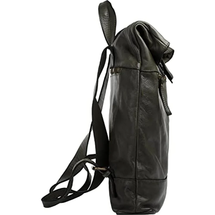 forty° Tagesrucksack aus echtem Leder, Made in Italy, Vintage Charme - braun – Bild 6