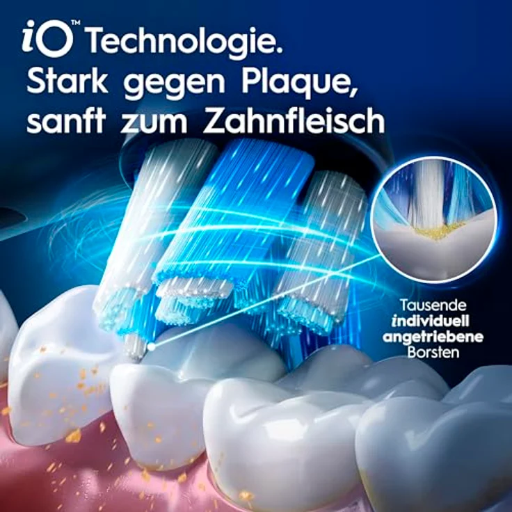 Oral-B iO Series 6 Black Lava, Elektrische Zahnbürste mit 5 Reinigungsmodi, interaktivem Display und intelligentem Drucksensor – Bild 7