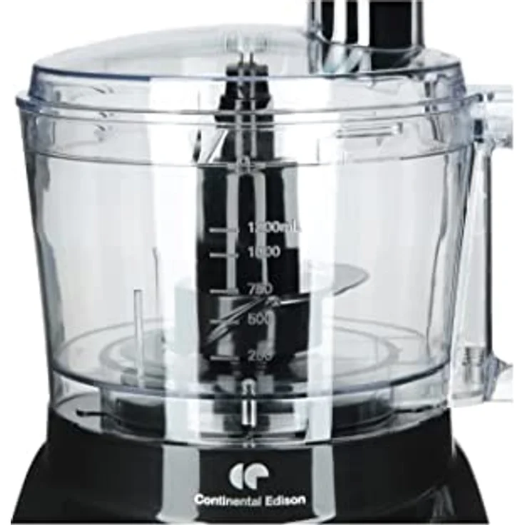 CONTINENTAL EDISON CERM600B Multifunktionsroboter, 600 Watt, elegante schwarze Edelstahlküchenmaschine für vielseitige Zubereitungsmethoden – Bild 4