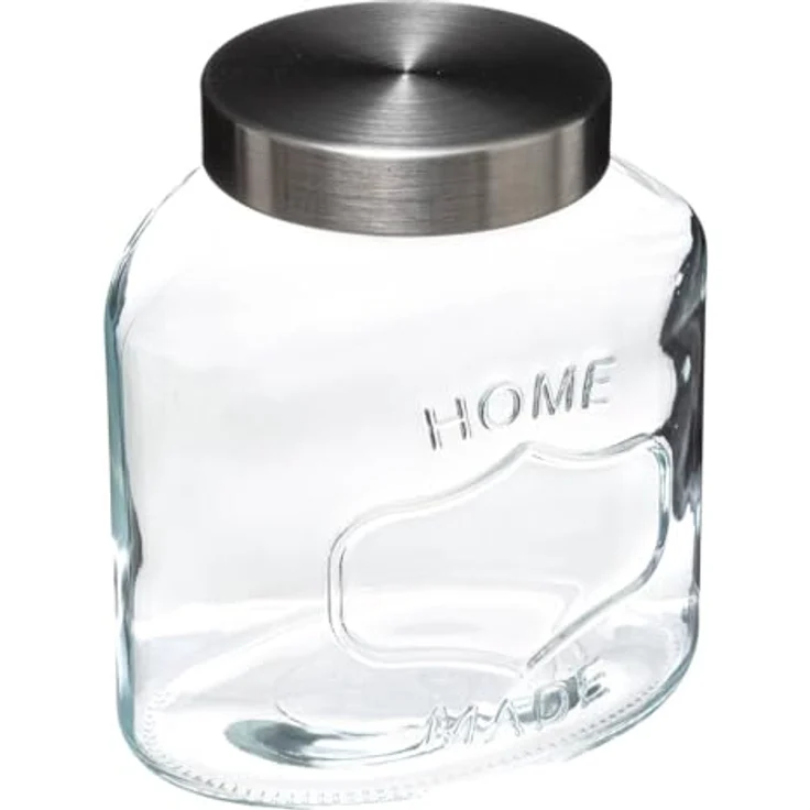 5 five simply smart Five Vorratsglas Glas Edelstahl, 2,5 l, Maß: 18,5 x 13,3 x 20 cm – Bild 2