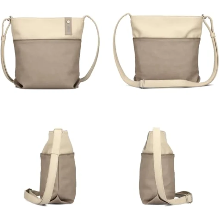 Zwei Umhängetasche J10 Nubuk-Cappuccino (Set, 2-tlg) – Bild 3