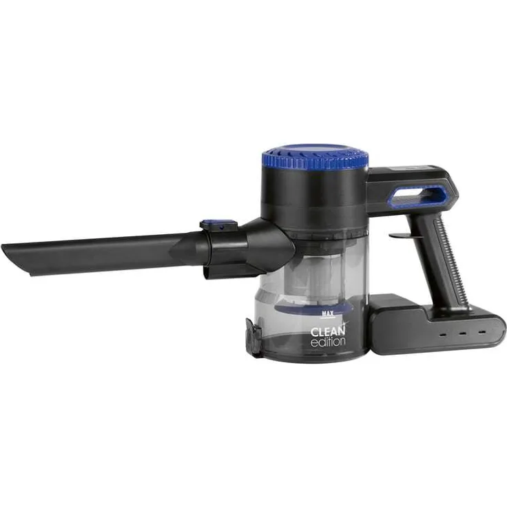 DS Produkte CLEAN Edition Akku-Zyklon-Staubsauger - schwarz/blau mit 45 Minuten Laufzeit