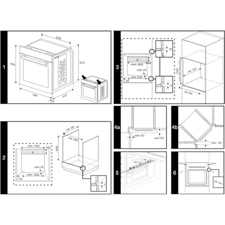 Beko BBIS17300BCS b300 Einbau-Backofen 72 Liter, Multifunktionsofen mit 12 Funktionen, SteamAdd-Dampffunktion, SoftClose-Tür, katalytische Rückwand, versenkbare Knebel, Schwarz – Bild 3