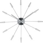 Nextime 2610zi Wanduhren, Metall und Kunststoff, Silberfarben, Ø 58 cm - Preisvergleich