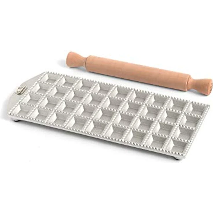 Marcato Tablett für Ravioli quadratisch, 35 x 36, Aluminium, Silber, RA-Q35X36-CLS – Bild 2