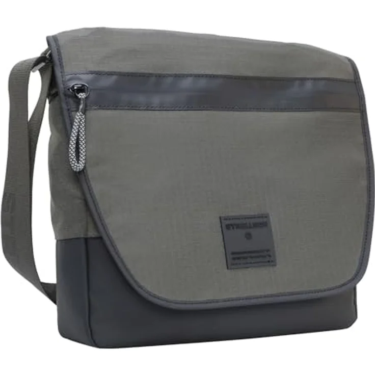 Strellson Herren Schultertasche Northwood RS Dorian, Umhängetasche mit verstärktem Boden, Schwarz – Bild 2