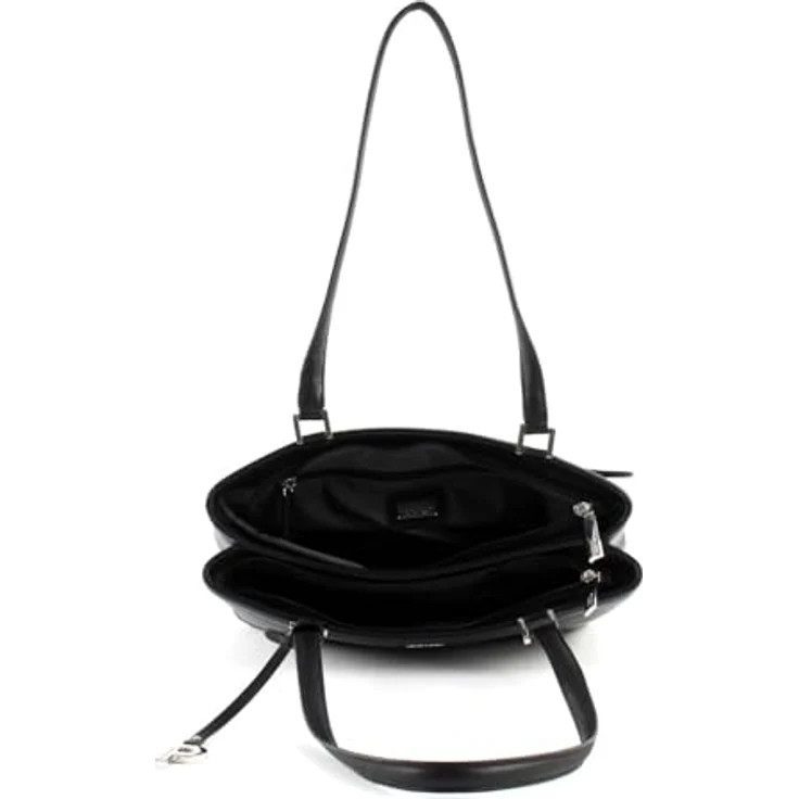 Picard Damen Shopper REALLY, eleganter Kleinleder Shopper mit Reißverschluss und strukturiertem Innenleben, schwarz – Bild 5